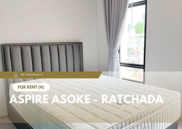 ให้เช่า 🔥 Aspire Asoke - Ratchada 🔥 เฟอร์นิเจอร์ และ เครื่องใช้ไฟฟ้าครบ ใกล้ MRT พระราม 9