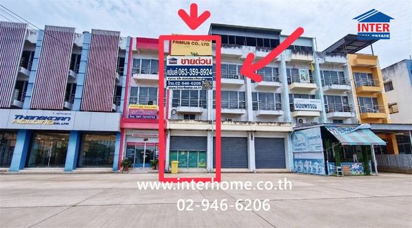 อาคารพาณิชย์ 3.5 ชั้น 21.2 ตร.ว. ตึกแถว-อาคารพาณิชย์ กัลปพฤกษ์บางนา ตรงข้ามโลตัสบางบ่อ ซอยหมู่บ้านกัลปพฤกษการ์เดนท์บางนา ถนนบางนา-ตราด บางบ่อ สมุทรปราการ 