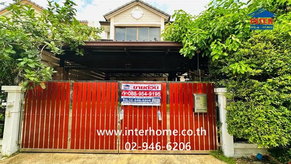 Twin house, 2 floors, 52.1 sq m, Thanasiri Ratchaphruek-Thanamnon Village. Near Lotus Express, Ratchaphruek Road, Bang Sri Mueang Road, Mueang Nonthaburi, Nonthaburi