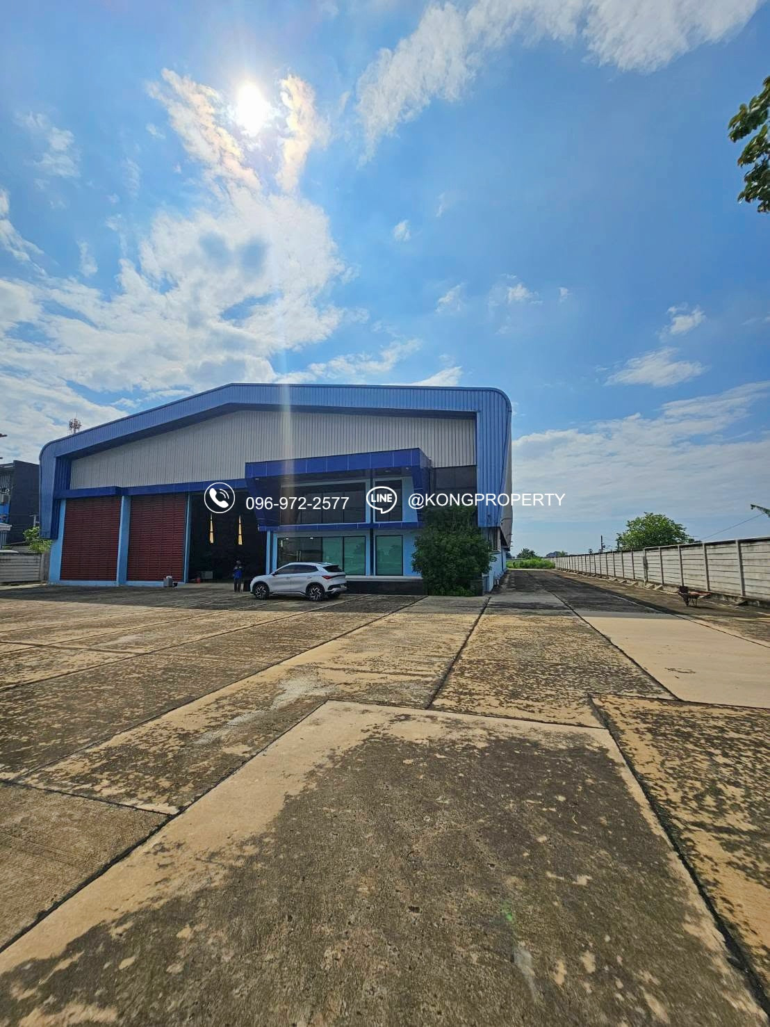 Factory for rent Next to Road No. 9, Lat Lum Kaeo, Pathum Thani, area 6 rai + crane 5 tons. – รูปที่ 2
