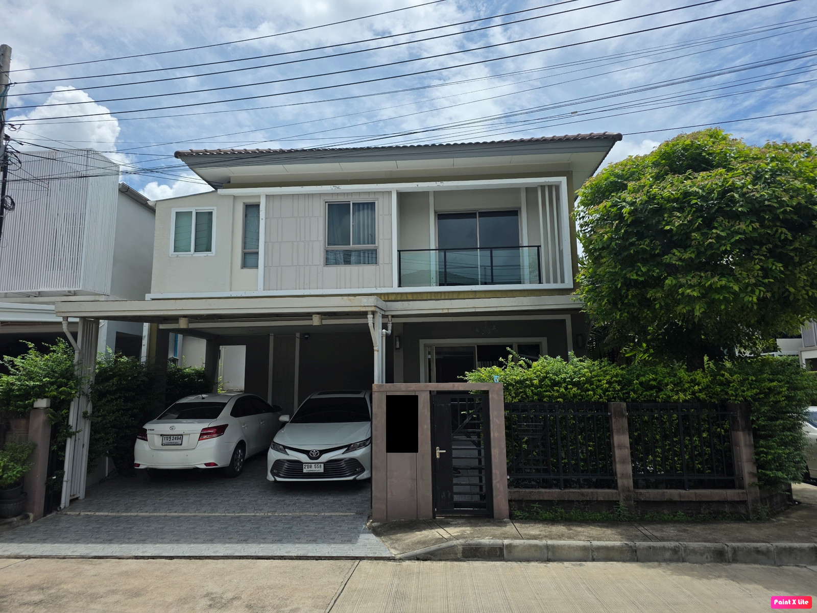 Corner house, 42 sq m, 3 bedrooms, 3 bathrooms, 2-story detached house, The Plant Estique, Phatthanakan 38.