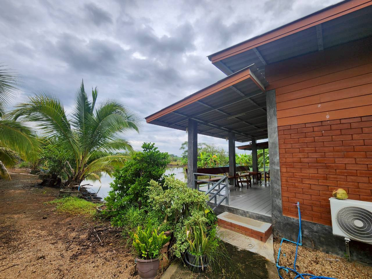 Garden house for sale, private resort atmosphere, with pond, Phrao District, Chiang Mai Province. – รูปที่ 4