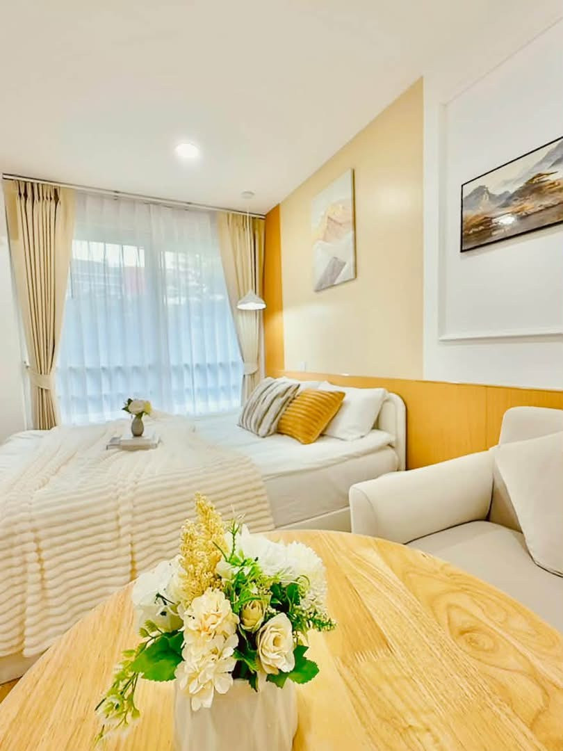 🏢For rent I-House Laguna Garden RCA ✨ Newly decorated room, new furniture and appliances ☑️ Ready to move in, just carry your bags and move in 🧳