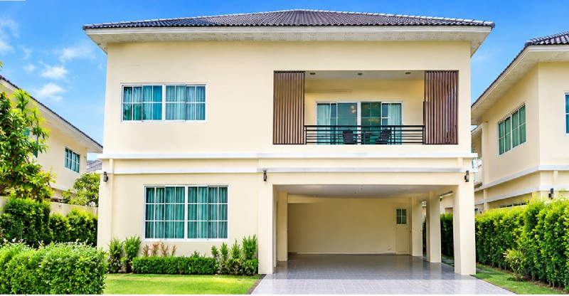 860 m. from MRT Ram Inthra KM 4 in the Bang Khen area.house for rent near VBAC Ram Inthra 450 m. 2-3