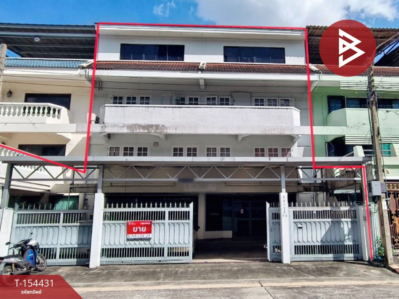Townhouse for sale, 4 floors, 2 units, Sri Pramote Village, Nonsi Road, Yannawa, Bangkok.
