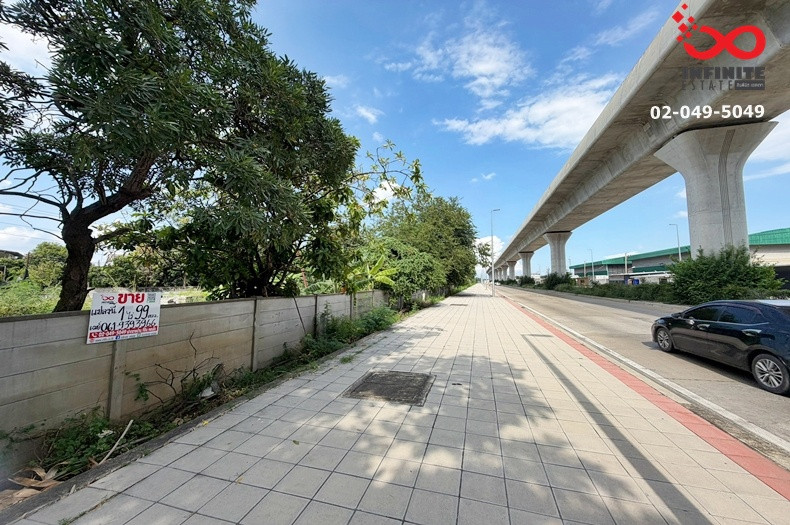 Land for sale, already filled, 1 rai 99 sq m, Phahonyothin 54/4, wide frontage, next to Phahonyothin - Lam Luk Ka Road, near BTS Green Line, Khu Khot Station, very good location.