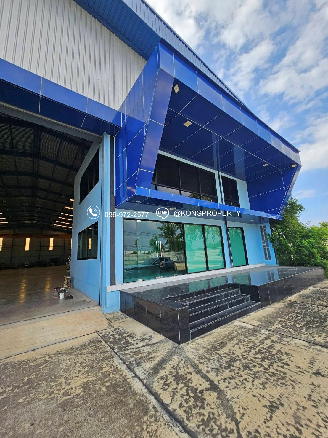 Factory for rent Next to Road No. 9, Lat Lum Kaeo, Pathum Thani, area 6 rai + crane 5 tons. – รูปที่ 3