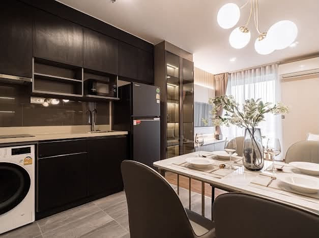 ให้เช่าคอนโด คิวประสานมิตร คอนโดหรูเป็นส่วนตัว ตกแต่ง style modern luxury ห้องใหม่สวย พร้อมเข้าอยู่เดือน ตุลาคม – รูปที่ 4