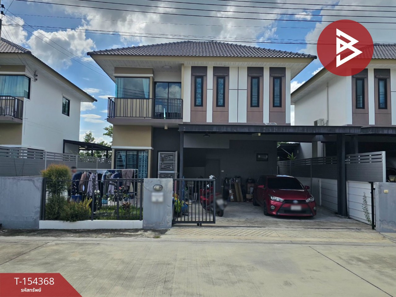 Semi-detached house for sale, M Village Bang Pakong (M-Village Bang Pakong), Chachoengsao.