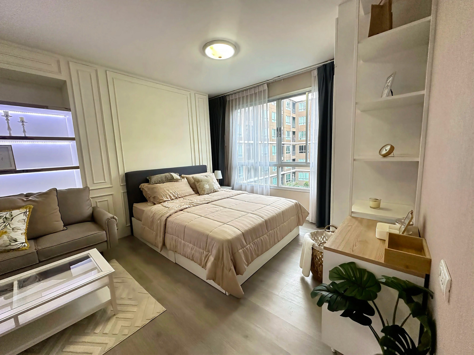 For sale: D Condo Campus Resort Dome-Rangsit, pool view, corner room, beautifully decorated, brand new. Near Thammasat Rangsit, price negotiable, ready to finish! – รูปที่ 3