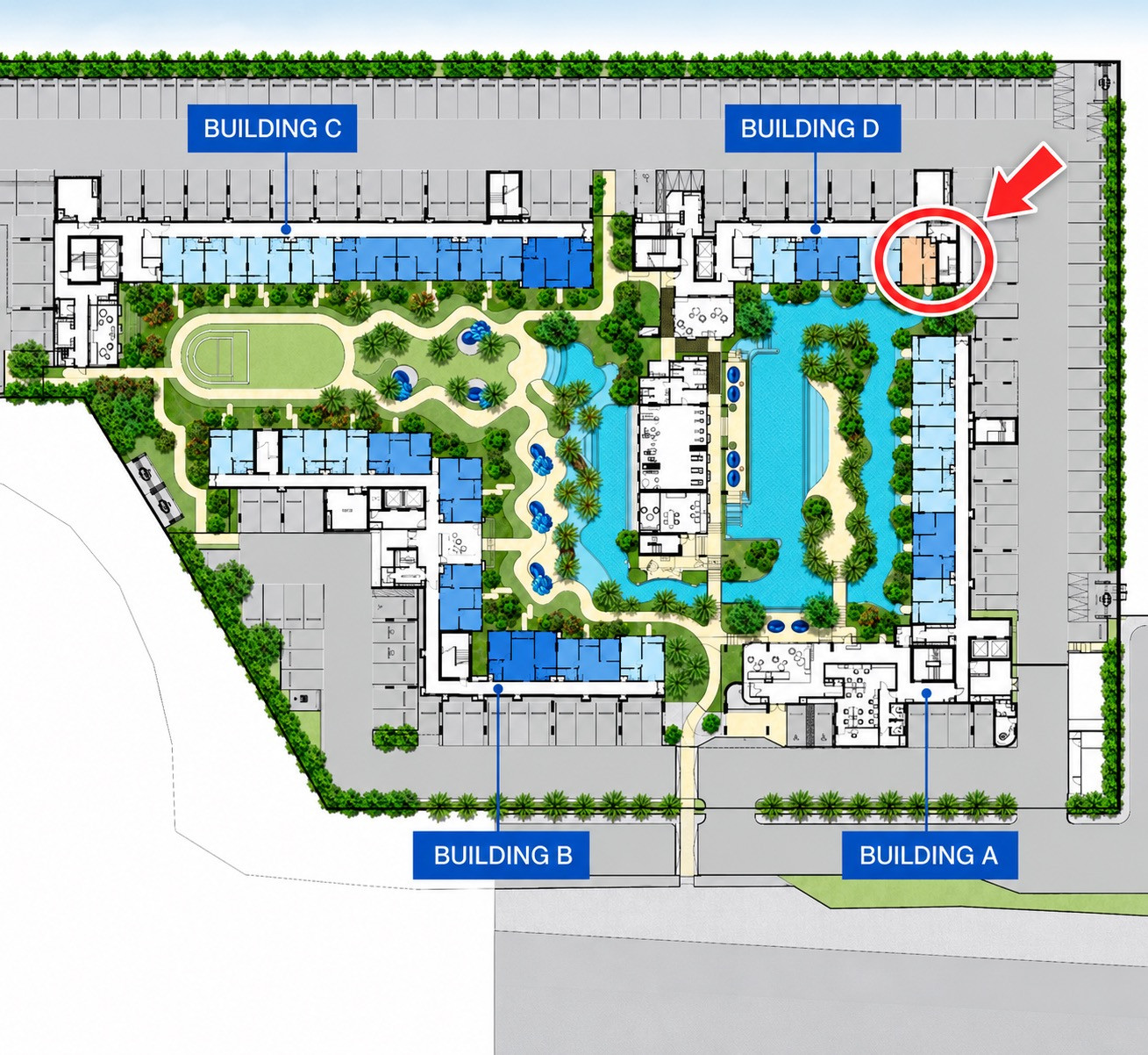 ทั้งโครงการมีแค่ห้องเดียว!! สตูดิโอ POOL ACCESS 