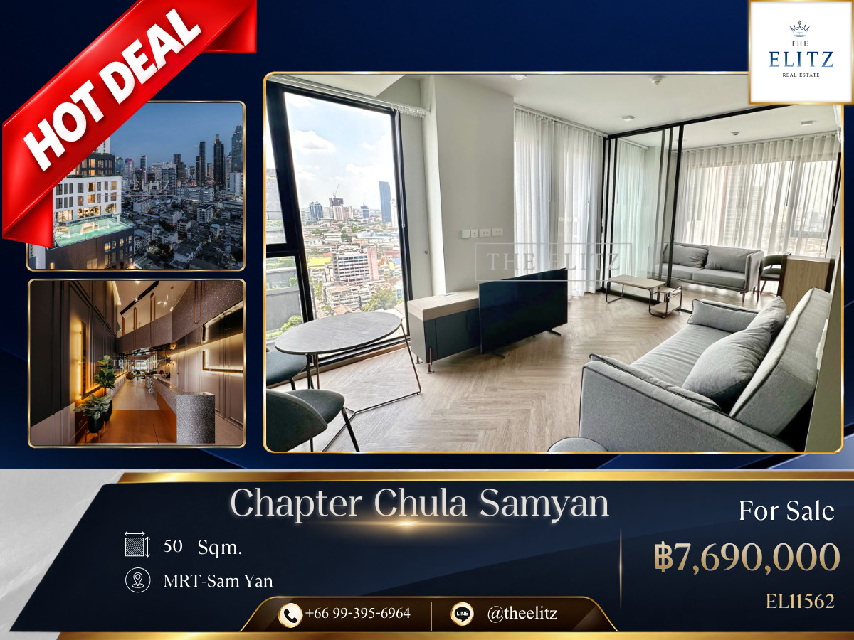✨ Modern Lifestyle Hub &  High-Rise Residence Near Chulalongkorn University - Breathtaking Panoramic City Skyline | Short Walk To MRT Samyan & Samyan Mitrtown - Exceptional Choice ✨ 