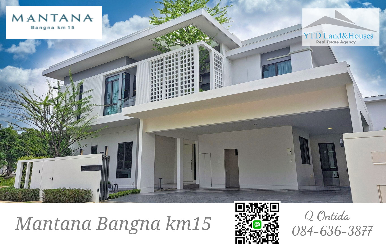 ขาย/ให้เช่าบ้าน MANTANA บางนา กม.15 บางนา-ตราด บรรยากาศของโครงการที่เน้นความร่มรื่นและต้นไม้สีเขียว จาก Land & Houses ราคาเสนอขาย 29 ล้านบาท ขาย/ให้เช่าบ้าน MANTANA บางนา กม.15 บางนา-ตราด บรรยากาศของโครงการที่เน้นความร่มรื่นและต้นไม้สีเขียว จาก Land & Houses ราคาเสนอขาย 29 ล้านบาท