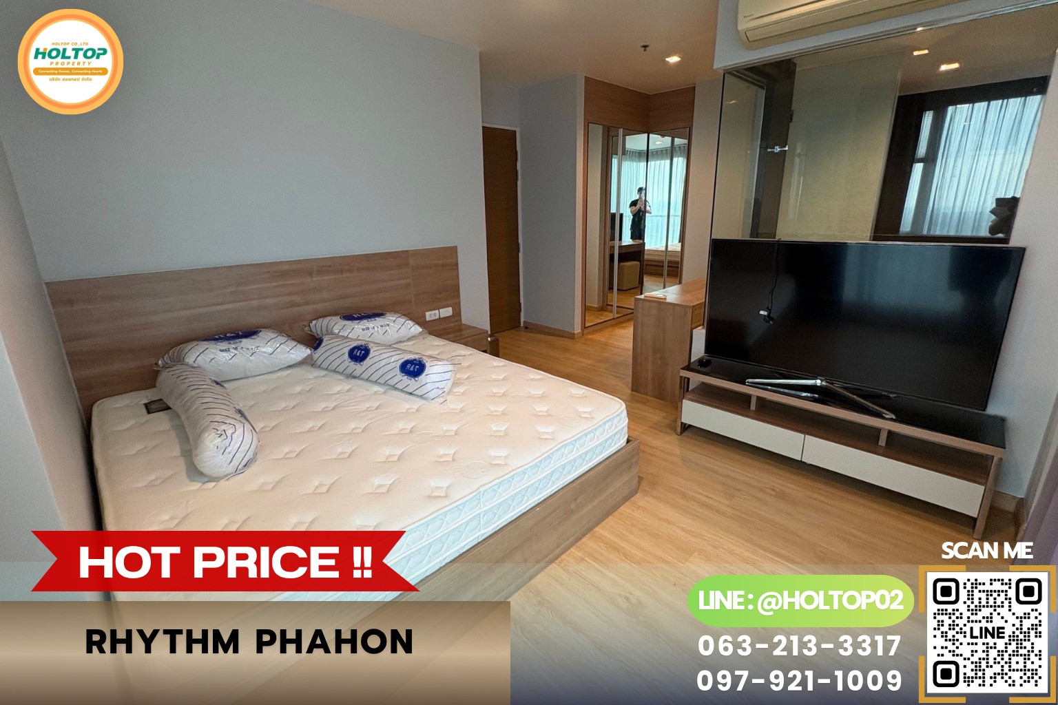 #HT20638 ให้เช่าคอนโด ริธึ่ม พหล-อารีย์ (RHYTHM Phahon-Ari) 