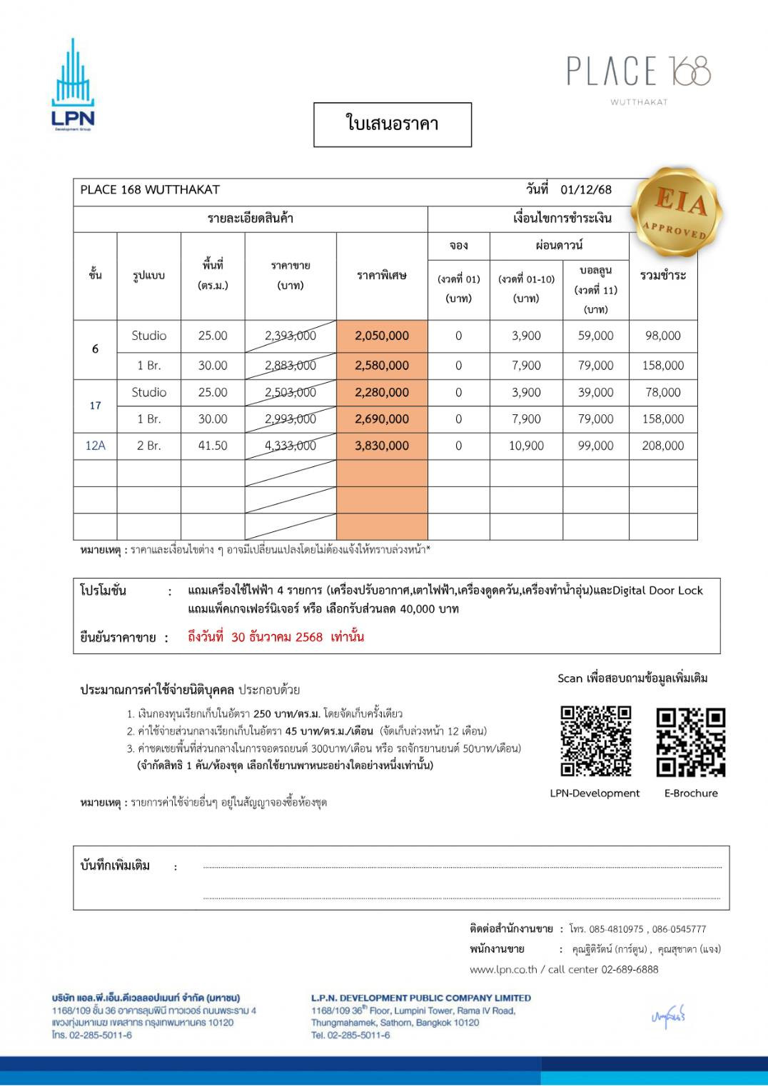 ขายดาวน์คอนโด PLACE 168 Wutthakat  – รูปที่ 3