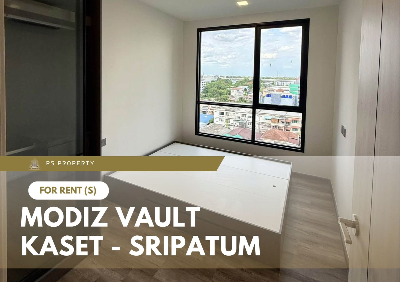 For rent 📍 MODIZ VAULT Kaset - Sripatum 📍 Fully furnished with appliances included; located near BTS Bang Bua.