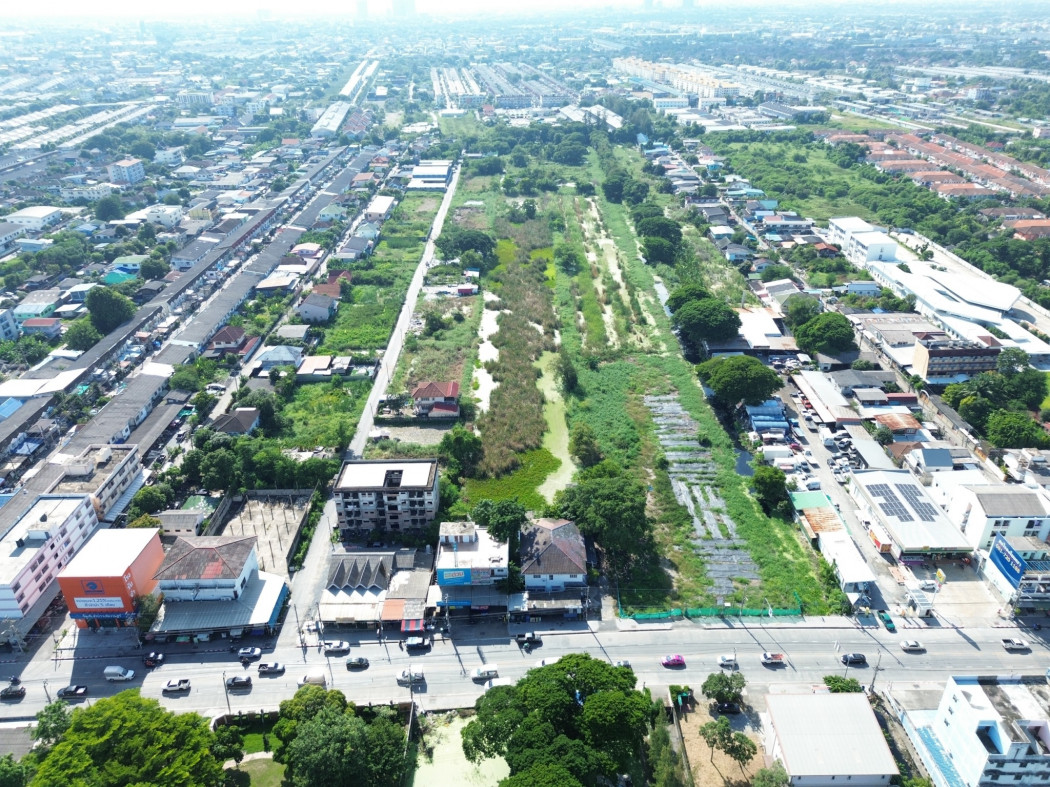 ขาย ที่ดิน ริมถนนหทัยราษฎร์ 8 ไร่ 3 งาน 36 ตรว ผังสีเหลือง เหมาะทำจัดสรร – รูปที่ 3