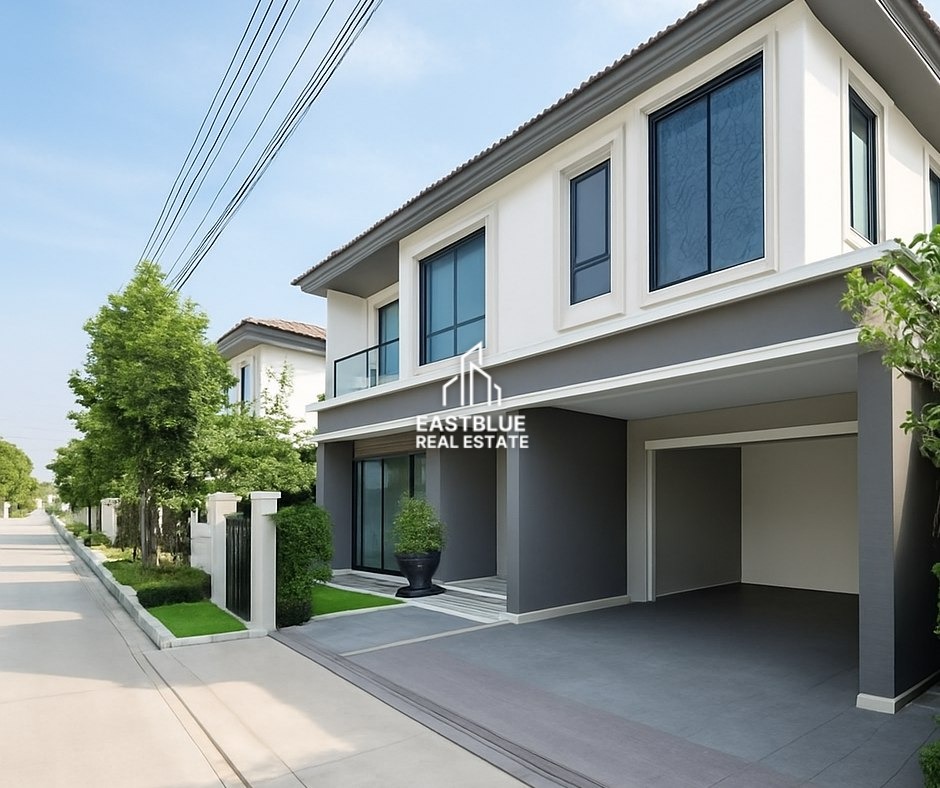 เช่าบ้านเดี่ยว Grand Britania Rama 9 - Krungthepkreetha 🏡✨ สวยพร้อมอยู่ 0642748883