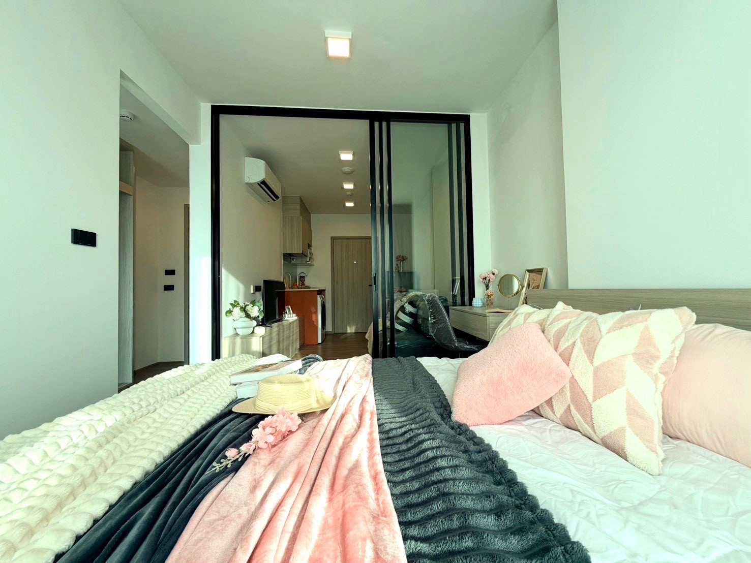 For rent, Chapter One All Ramintra, 7th floor, Building C, size 28 sq m, 1 bedroom, near MRT Lat Pla Khao, price 12,000 baht/month. – รูปที่ 3