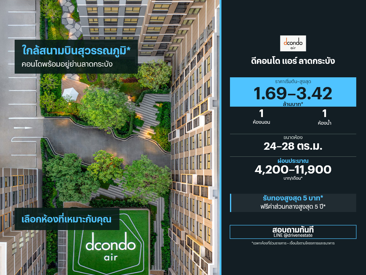 Condo for sale D Condo Air Lat Krabang 24–28 sq m.