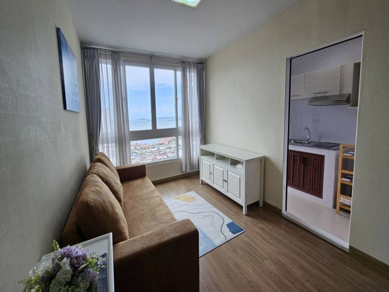 For rent: Ladda Condo View, 62 sq.m., 2 bedrooms, high floor, with an unobstructed sea view; located near Robinson. – รูปที่ 3