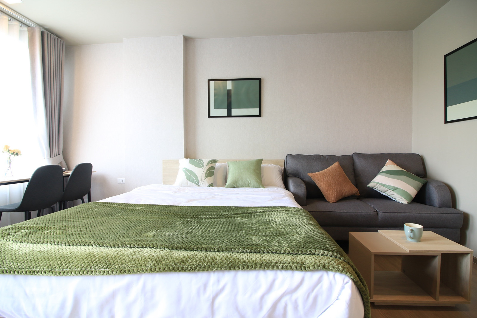 For rent D Condo Panaa 8,500 baht/month, room 27 sq m, Building B, 6th floor.