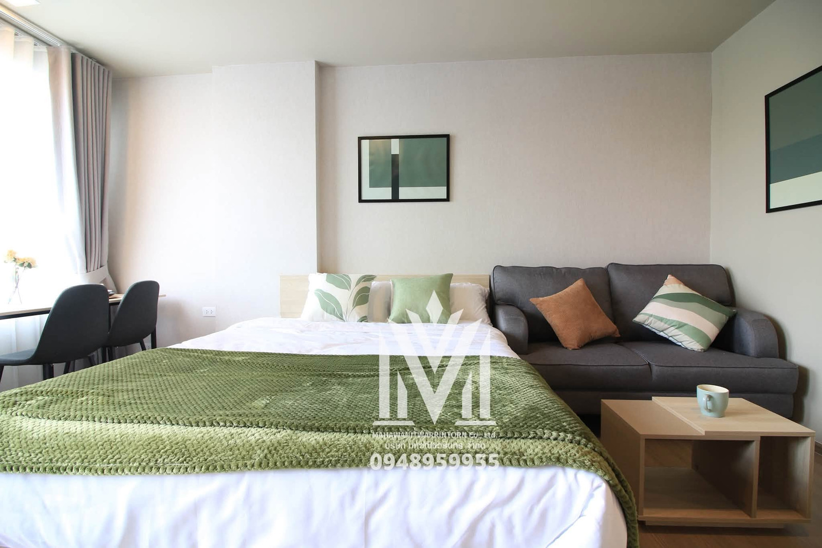 For rent D CONDO PANAA (D Condo PANAA, room ready to move in Fully furnished At a great price! 💙🌿 💰 Rent only 8,500 baht/month – รูปที่ 2