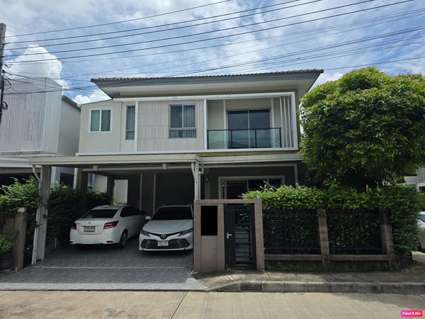 Corner house, 42 sq m, 3 bedrooms, 3 bathrooms, 2-story detached house, The Plant Estique, Phatthanakan 38.