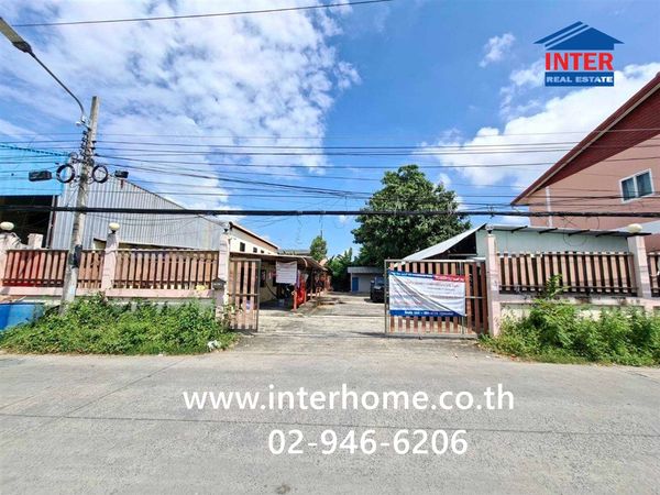 Empty land 400 sq m. Land + warehouse + worker room, Soi Hathairat 4 Hathairat Road Kittisak Road, Lam Luk Ka, Pathum Thani