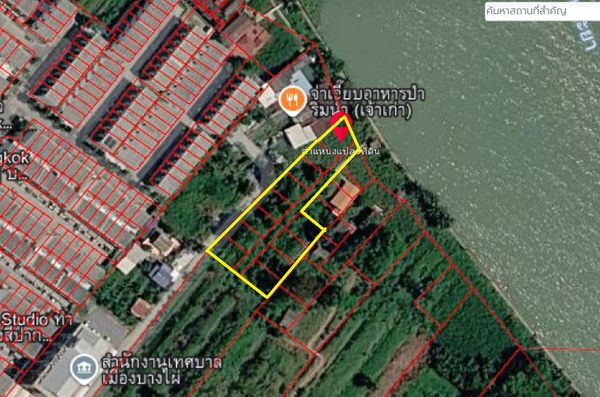 ขายที่ดินติดแม่น้ำเจ้าพระยา 2 ไร่ นนทบุรี 48 ล้าน ใกล้สะพานพระราม 5 – บางไผ่ ซอย 22 ที่ 60,000 บาท/ตร.ว. Tel.084-694-8888 📌 ใกล้ Makro นครอินทร์, ไทวัสดุ นครอินทร์