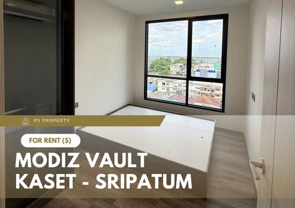 ให้เช่า 📍 MODIZ VAULT Kaset - Sripatum 📍 เฟอร์นิเจอร์ และ เครื่องใช้ไฟฟ้าครบ ใกล้ BTS บางบัว