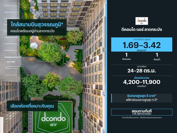 Condo for sale D Condo Air Lat Krabang 24–28 sq m.