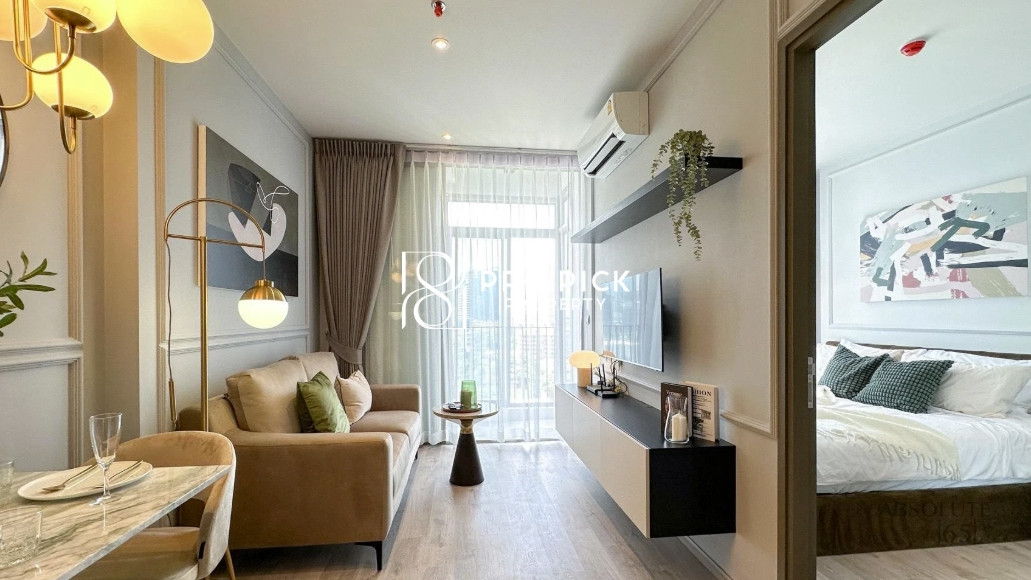 For Rent Rhythm Ekkamai Estate Condo 1 Bed 1 Bath 34.5 sq.m. BTS Ekkamai Sukhumvit Watthana PP-00826