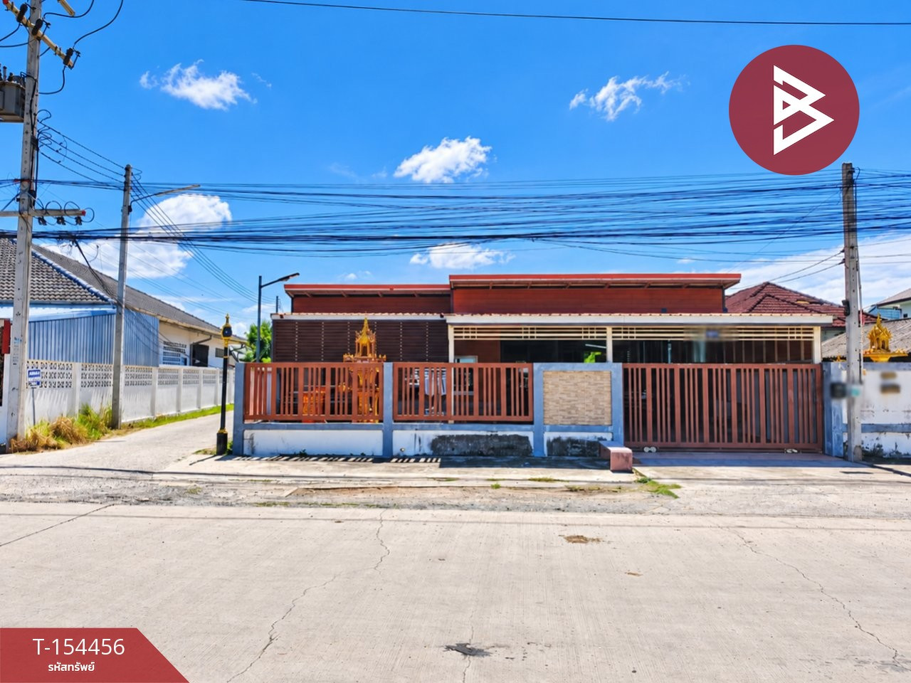 1-story detached house for sale, area 3 ngan, Wang Takhian, Chachoengsao.