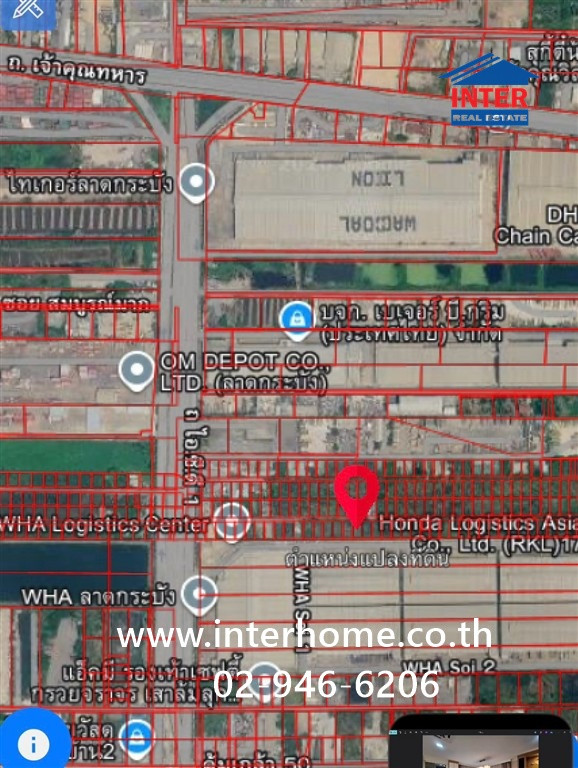 ที่ดินเปล่า 99 ตร.ว. ที่ดิน ติดWHA ลาดกระบัง ถนนเจ้าคุณทหาร ใกล้โรงเรียนสารสาสน์วิเทศร่มเกล้า ติดกับคลังสินค้าWHA ลาดกระบัง ถนนเจ้าคุณทหาร ถนนไอ.ซี.ดี1 เขตลาดกระบัง กรุงเทพมหานคร 