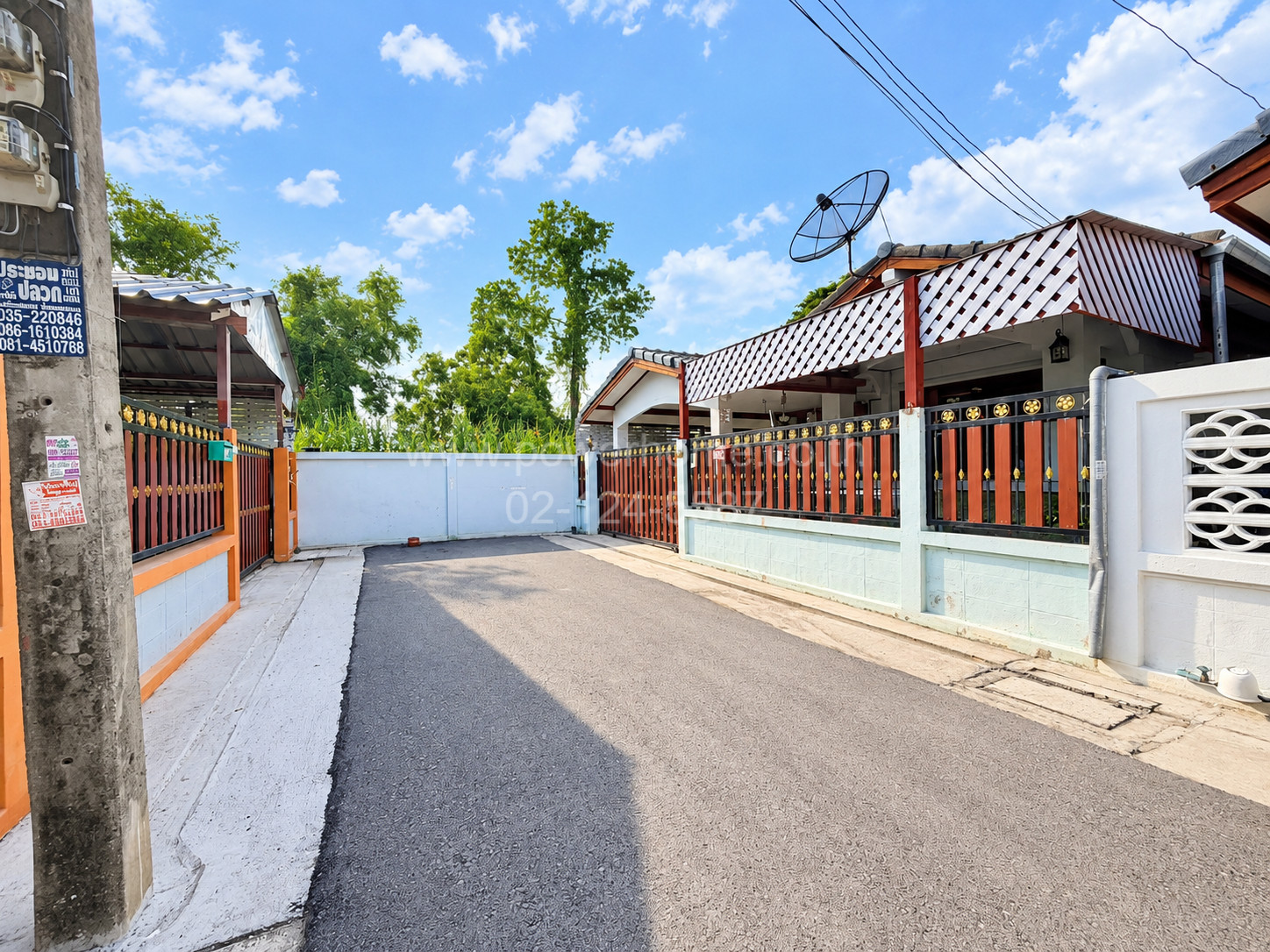 1-story semi-detached house, Phonphi Village Corner house, good location, near Sapphayom Market. – รูปที่ 2