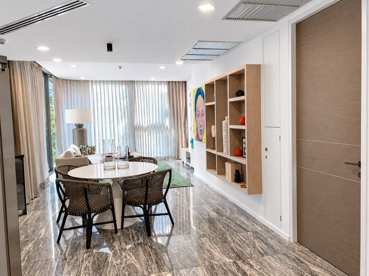A spacious home with relaxing pool and garden views—beautiful interiors and room for the whole family to unwind.