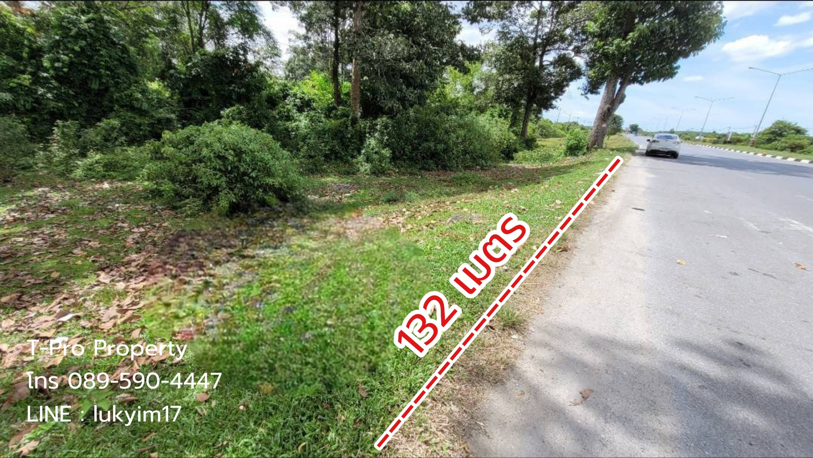 ที่ดินหน้ากว้างติดถนนหลัก 132 เมตร ใกล้สนามบินจังหวัดนครศรีธรรมราช เพียง 2 กม.  – รูปที่ 4