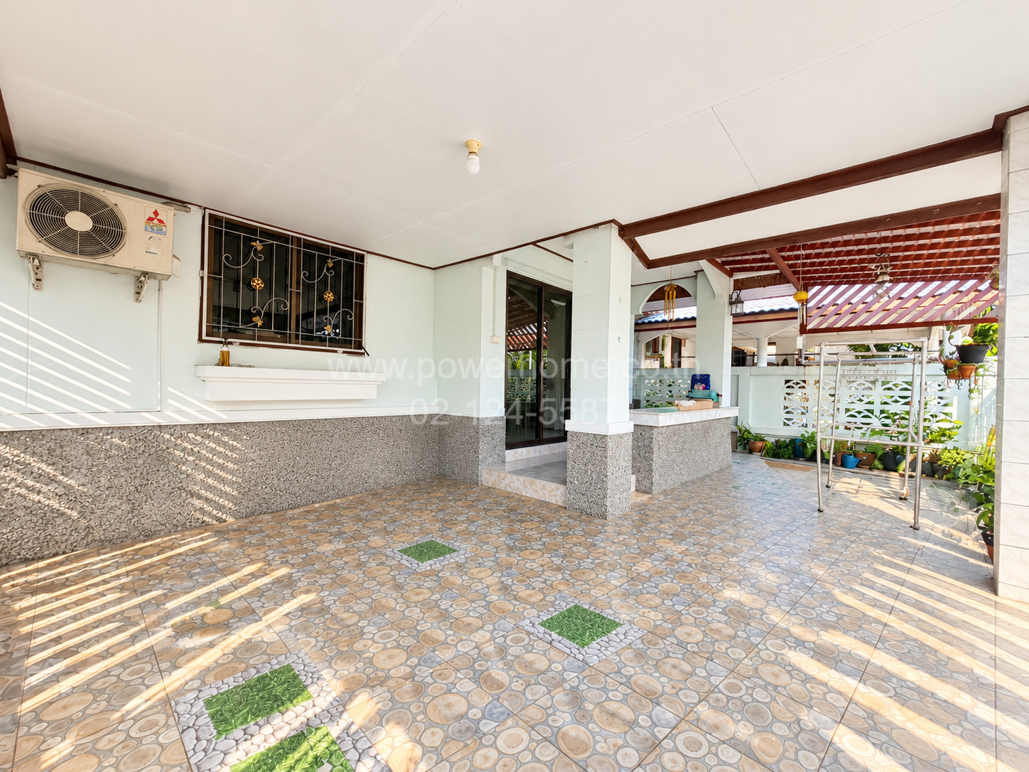 1-story semi-detached house, Phonphi Village Corner house, good location, near Sapphayom Market. – รูปที่ 4