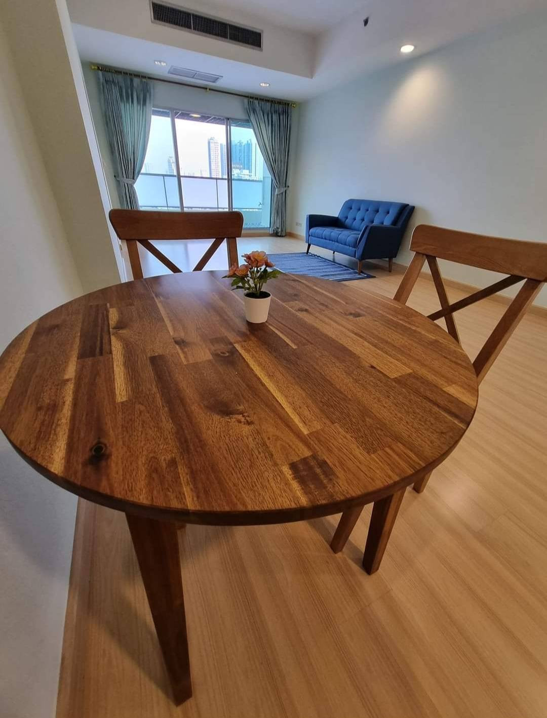 [For rent] Nondzee Condominium, Chan-Sathorn Road | 1 bedroom, 58 sq m, 16th floor, fully furnished, premium, minimalist. Custom made classic curtains Ready to move in – รูปที่ 4