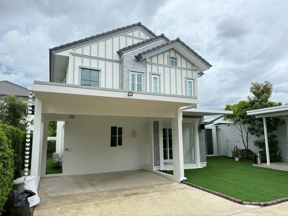 🏡✨ ให้เช่าบ้านเดี่ยวหน้าสวน 🌳 🏡โครงการ วิลาจิโอ่ ( 3 ) ศรีนครินทร์-บางนา 🛍️ ใกล้เมกะบางนา เดินทางสะดวก 🚗