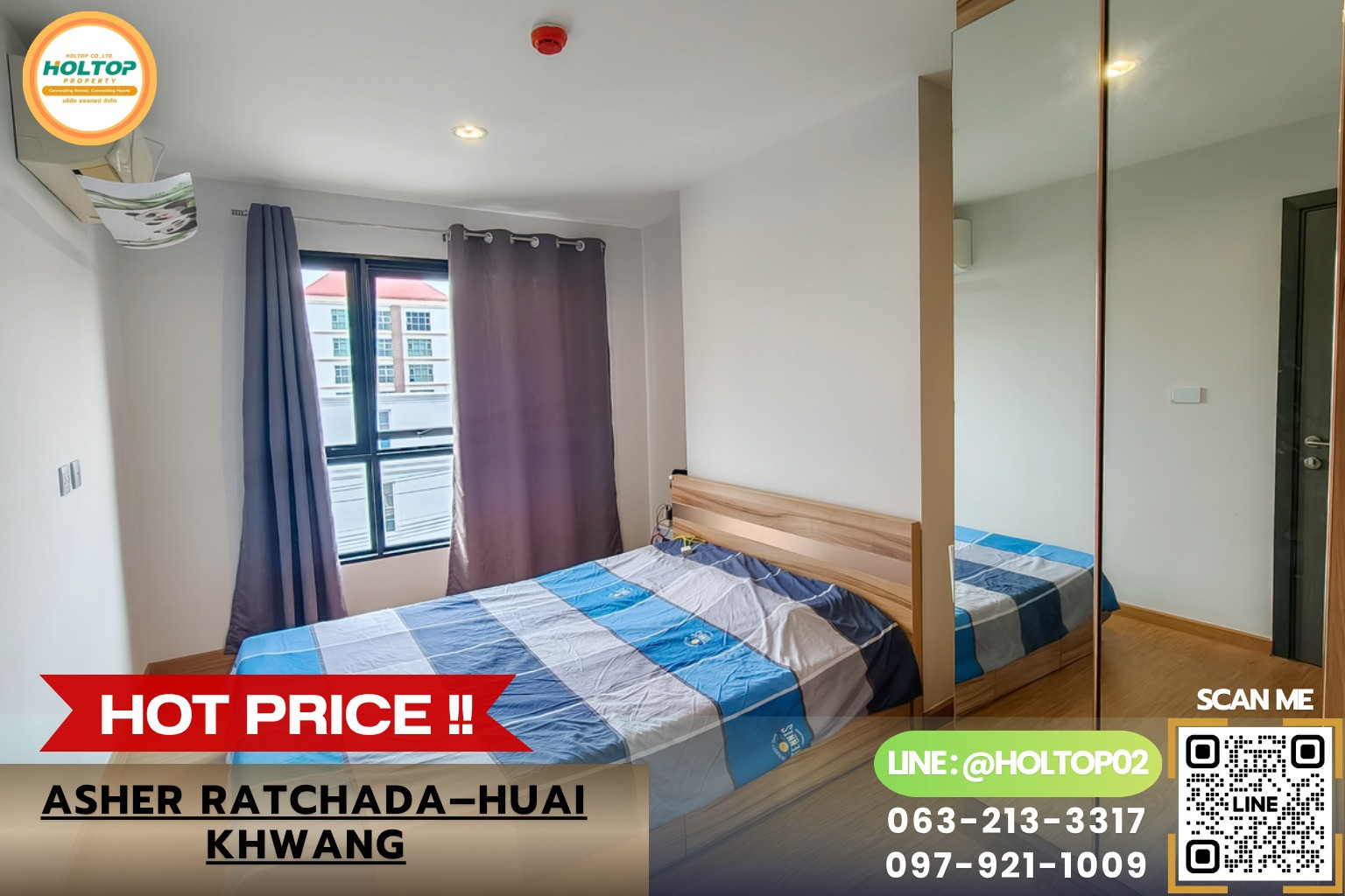 #L1567 Condo for rent Asher Ratchada-Huai Khwang.