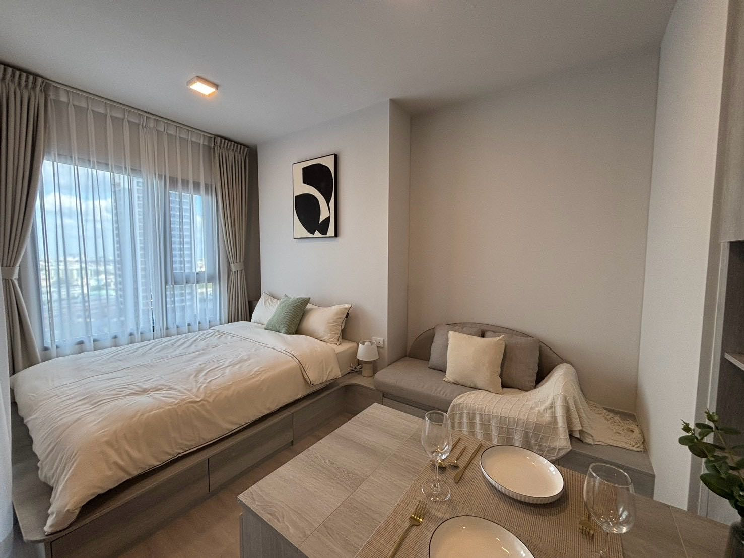 For Rent COBE Ratchada-Rama 9 Studio Near MRT Rama 9 – รูปที่ 2