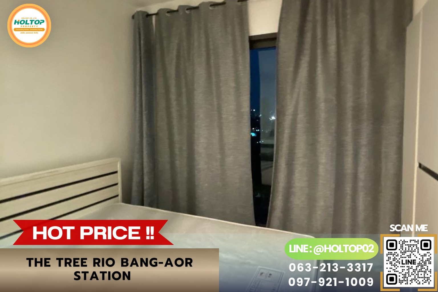 #R10966 ให้เช่าคอนโด The Tree Rio Bang-Aor Station