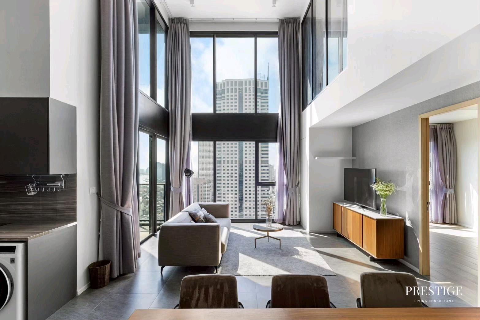 The Lofts Silom | 2BR 2BT Duplex | 109 Sq.M.