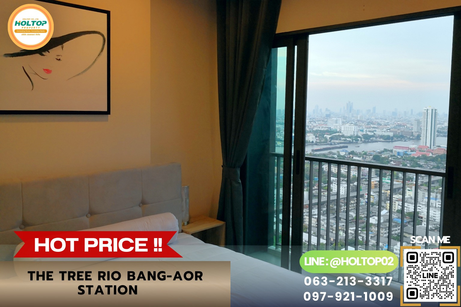#R10967 ให้เช่าคอนโด The Tree Rio Bang-Aor Station