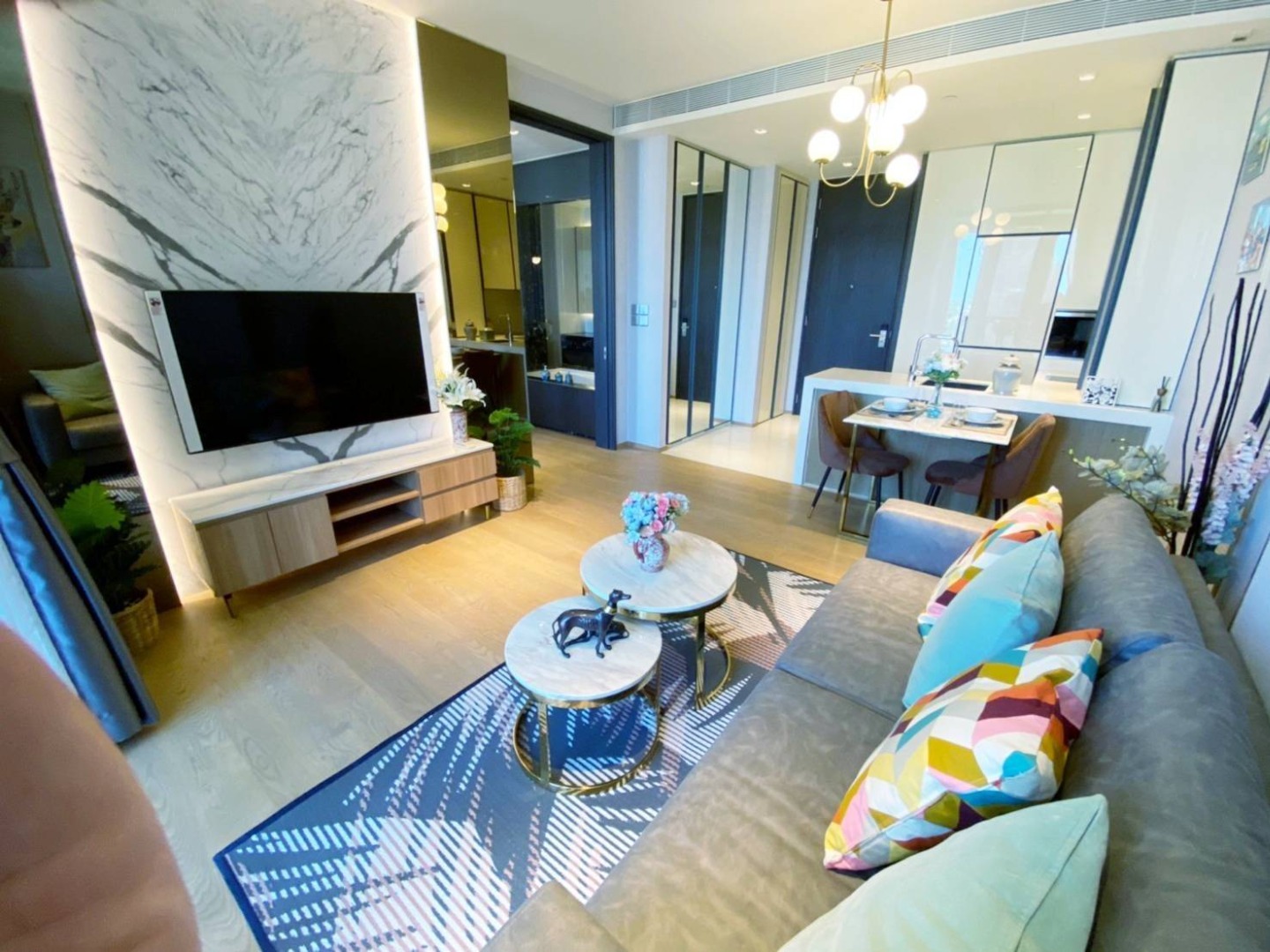 Luxury Condo ชั้น 23 | ห้องใหญ่ 58 ตร.ม. ใกล้ BTS ทองหล่อ | ให้เช่า 60,000 บาท/เดือน – รูปที่ 3