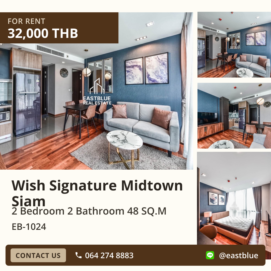 For Rent: Wish Signature Midtown Siam Condo ✨ Near Ratchathewi BTS
