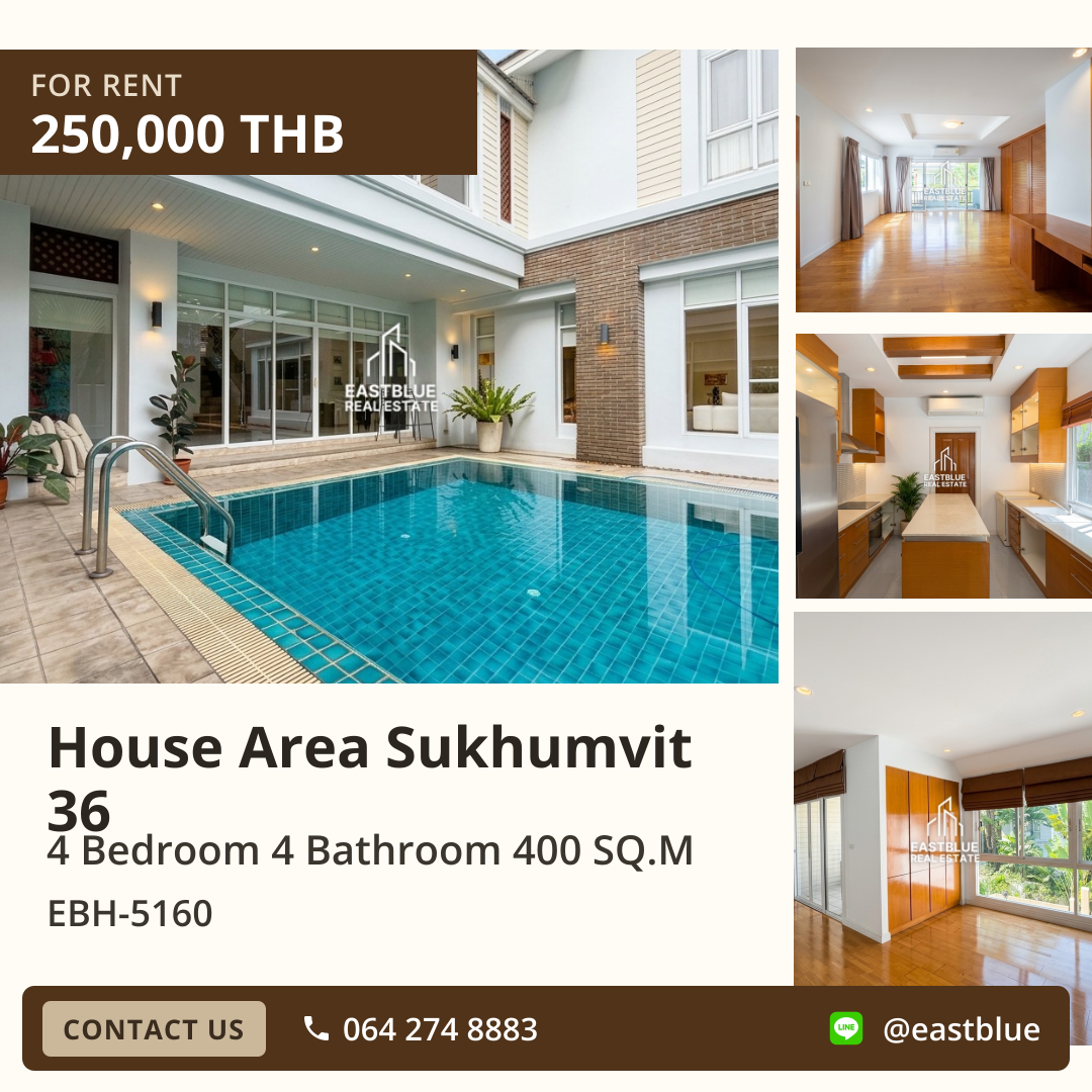 Luxury House for Rent at House Area Sukhumvit 36 🏡 Luxury House for Rent at House Area Sukhumvit 36 🏡