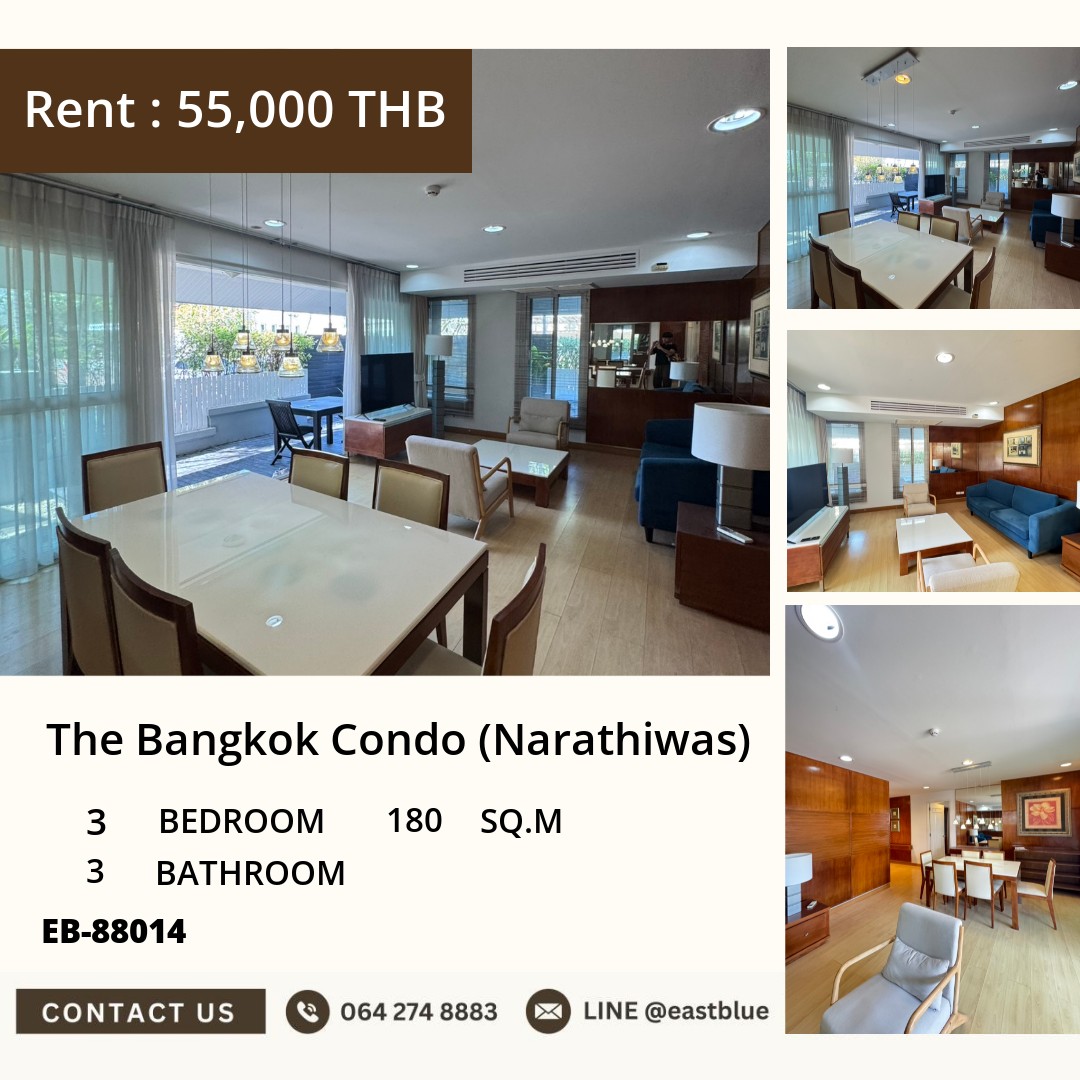 Luxurious and spacious 3-bedroom in the heart of Narathiwas!Buy for 15.5 million THB! Luxurious and spacious 3-bedroom in the heart of Narathiwas!Buy for 15.5 million THB!